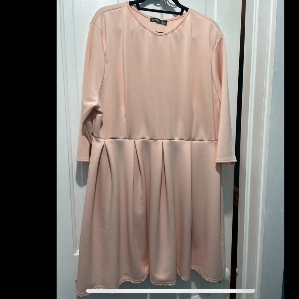 Peach skater dress